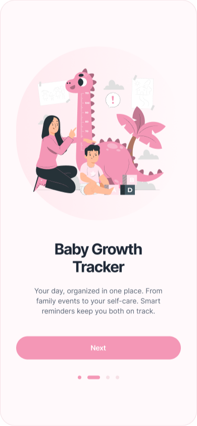 Baby Growth wireframe