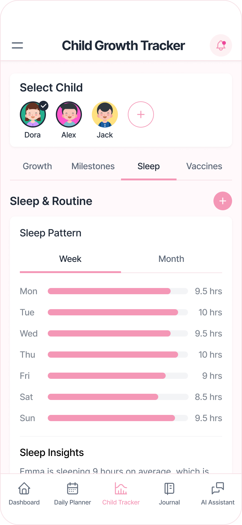 Daily Planner - Sleep