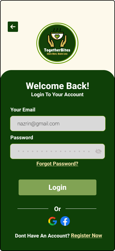 Login Screen